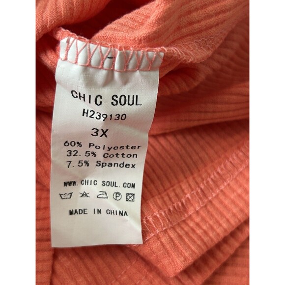 Chic Soul Dress Size 3X Short Sleeves Stretchy Plus - Picture 6 of 9